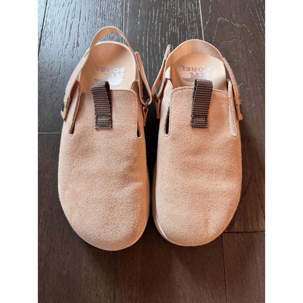 Sorel Women’s Clogs, Back Strap Adjustable, Suede, Size 8, Excellent Pre-owned